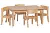 Wooden Rectangular Table And Chairs,  Beech