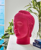 Fabulous Flocked Buddha Head Deco