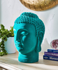 Fabulous Flocked Buddha Head Deco
