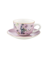 Fabulous Floral Set Of 4 Teacups And Saucers
