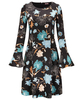 Fabulous Fluted Sleeve Dress