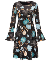 Fabulous Fluted Sleeve Dress