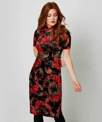 Flirty Flocked Dress