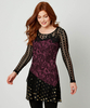 Flocked Paisley Tunic