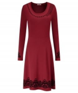Flocked Signature Dress