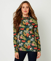 Floral Roll Neck Top