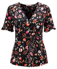 Funky Floral Wrap Top