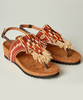 Izmir Leather Beaded Sandals