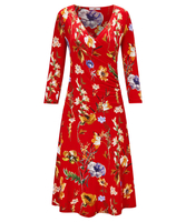 Moonlit Petal Wrap Dress