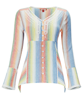Rainbow Cheesecloth Blouse