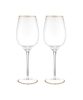 Set Of 2 Deco Wine Glasses