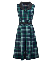 Sleeveless Check Dress