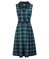 Sleeveless Check Dress
