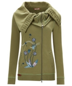 Statement Collar Full Zip Sweat