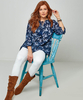 Tonal Print Blouse