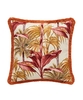 Truly Tropical Reversible Fringe Cushion