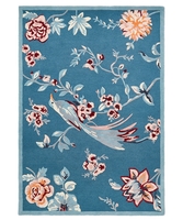 Tufted French Blossom Bird Rug (Large)