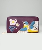 Vintage Blue Tit Zip Purse