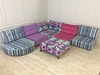 Alice Modular Corner Sofa in Various Velvets and Fabrics (inc Footstool)