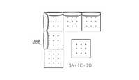 Alice Modular Medium Corner Sofa [3xA+C+2xD]