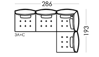Alice Modular Small Corner Sofa [3xA+C]
