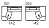 Carla Modular 1.5 Seater Chair Unit With 1 Stepped Arm [DS1/DS2]