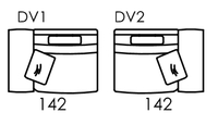 Carla Modular 1.5 Seater Chair Unit With 1 Wide Arm [DV1/DV2]