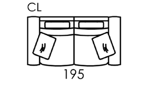 Carla Modular 3 Seater Sofa With 2 Slim Arms [CL]