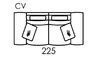 Carla Modular 3 Seater Sofa With 2 Wide Arms [CV]