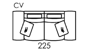 Carla Modular 3 Seater Sofa With 2 Wide Arms [CV]