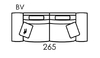 Carla Modular 4 Seater Sofa With 2 Wide Arms [BV]