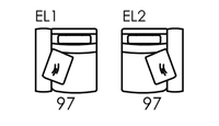 Carla Modular Chair Unit With 1 Slim Arm [EL1/EL2]
