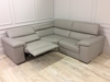 Fabio small corner sofa with 1 electric recliner
