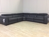 Florentina large corner sofa with 1 electric recliner in PROTECTED - 20JI leather