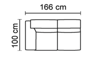 Francesca 2 Seater Sofa with 1 Arm [016/017]
