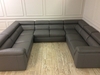 Francesca U Shape with 2 x manual recliners in 15D1 leather