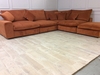 Haymarket Extra Deep large corner sofa in Soho TANGERINE