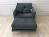 Hollie Loveseat with Long Arms + Footstool [SP]