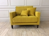 Hollie Loveseat with Long Arms [S] in Smooth Velvet - Bellagio 105