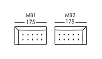 Morellia Modular 2 Seater Sofa Unit With 1 Arm [MB1/MB2]