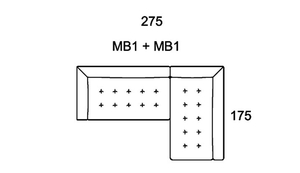 Morellia Modular 3x1 Right Sided Corner Sofa [MB1+MB1]