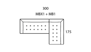 Morellia Modular 4x1 Right Sided Corner Sofa [MBX1+MB1]