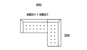 Morellia Modular 4x2 Right Sided Corner Sofa [MBX1+MBX1]
