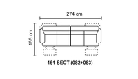 Romano 4 Seater Sofa With Manual Recliners [082+083]