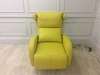 Serena Chair with Electric Recliner in yellow leather