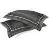 Catherine Lansfield Luxury Geo Pillowcases Pair - Black
