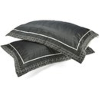 Catherine Lansfield Luxury Geo Pillowcases Pair - Black