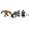 Batcycle Vehicle with Exclusive BATMAN and CLAYFACE 4-Inch Action Figures