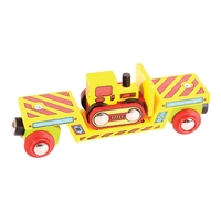 Bigjigs Rail Bulldozer Low Loader