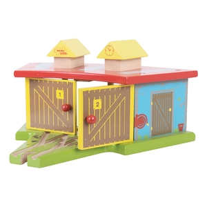 Bigjigs Rail Triple Engine Shed